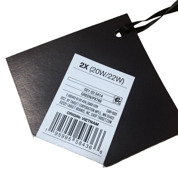 NEW Ava & Viv Faux Wrap Dress Rayon Jersey Knit Stretch Plus Size 2X 20W 22W - Picture 10 of 10